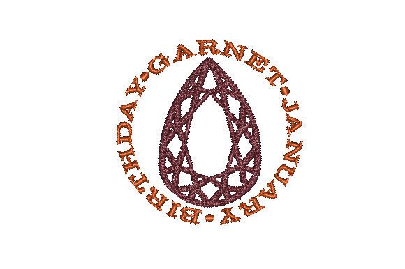 Garnet Faceted Pear January Birthday Review