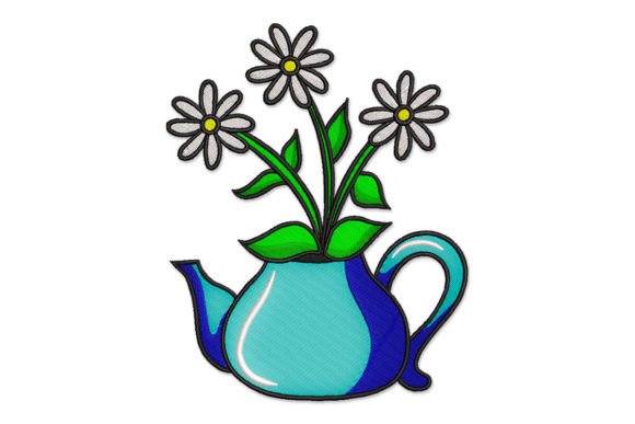 Review: Bouquet of Daisy in a Round Blue Teapot