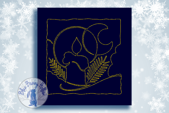 Review: Christmas Quilt Block-Candle Design