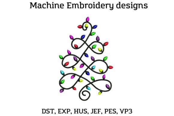 Review: The Swirl Christmas Tree Embroidery Design
