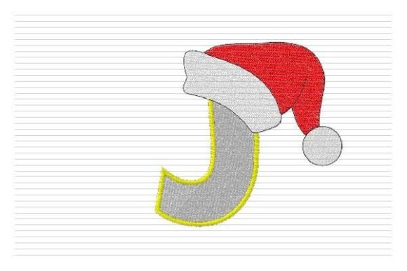 Reviewing the J Letter Christmas Alphabet Santa Hat Design
